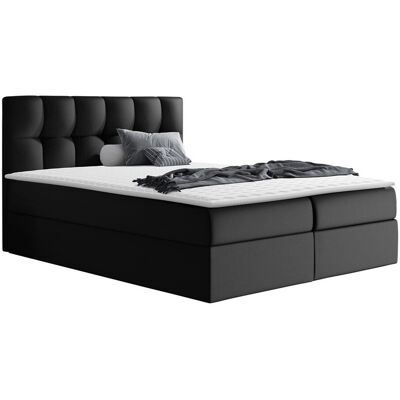 MIRJAN24 Mobilier1 - Cama Continental Baltimore 128, Soft 011, Continental, Doble, 160x200, Cuero Ecológico, Somieres, 166x208x103cm MIRJAN24 Mobilier1 - Cama Continental Baltimore 128, Soft 011, Continental, Doble, 160x200, Cuero Ecológico, Somieres, 166x208x103cm