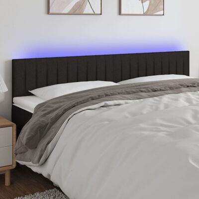 Cabecero con LED de Maisonchic, Negro, 180x5x78/88cm - Tipo de Cama Cabecero con LED de Maisonchic, Negro, 180x5x78/88cm - Tipo de Cama