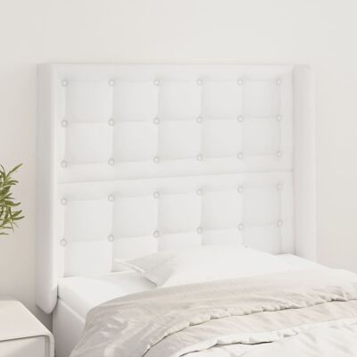 MAISONCHIC Cabecero con Orejas - Blanco - 93x16x118/128 cm - Cabecero MAISONCHIC Cabecero con Orejas - Blanco - 93x16x118/128 cm - Cabecero