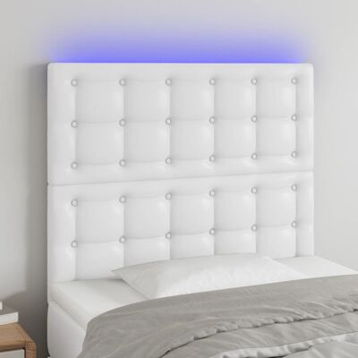 Cabecero con LED - Moderno Blanco - Cabecero con LED - Cabecero con LED Cabecero con LED - Moderno Blanco - Cabecero con LED - Cabecero con LED