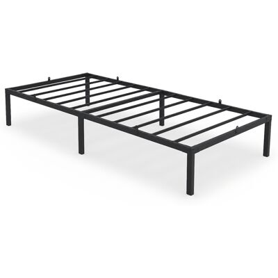 AKORD Cama Plegable De Metal 90x200 Cm Cama De Invitados Ahorra Espacio Con Estructura Y Somier De Láminas Negro 6 Patas 10 Láminas AKORD Cama Plegable De Metal 90x200 Cm Cama De Invitados Ahorra Espacio Con Estructura Y Somier De Láminas Negro 6 Patas 10 Láminas