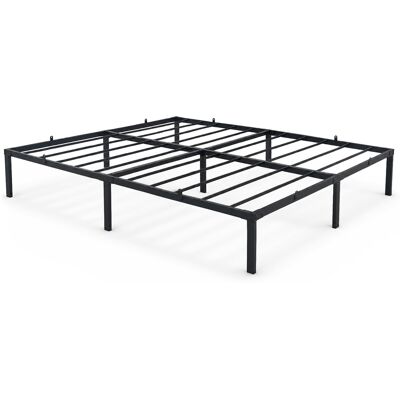 AKORD Cama Plegable De Metal 160x200 Cm Cama De Invitados Ahorra Espacio Con Estructura Y Somier De Láminas Negro 9 Patas 20 Láminas AKORD Cama Plegable De Metal 160x200 Cm Cama De Invitados Ahorra Espacio Con Estructura Y Somier De Láminas Negro 9 Patas 20 Láminas