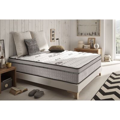 Naturalex - Colchón Carbone Plus 140x190 Hd Viscoelástica - Grosor 24 Cm - Látex + Soporte Hr - 7 Zonas De Alto Confort Naturalex - Colchón Carbone Plus 140x190 Hd Viscoelástica - Grosor 24 Cm - Látex + Soporte Hr - 7 Zonas De Alto Confort