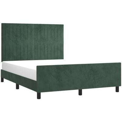 Estructura de cama de terciopelo Vallermo con cabecero - Tipo de cama Estructura de cama de terciopelo Vallermo con cabecero - Tipo de cama