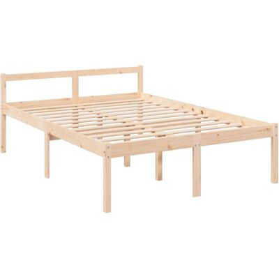 Cama Para Personas Mayores Madera Maciza Pino 120x190 Cm Vidaxl Cama Para Personas Mayores Madera Maciza Pino 120x190 Cm Vidaxl