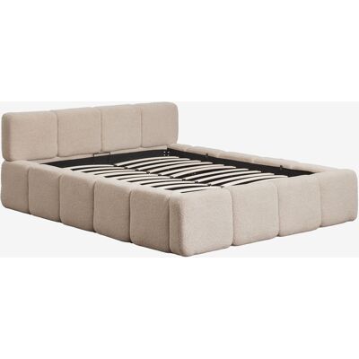 Cama Con Canapé Abatible Tapizada Jolcem Sklum 160 X 200 Cm Cama Con Canapé Abatible Tapizada Jolcem Sklum 160 X 200 Cm