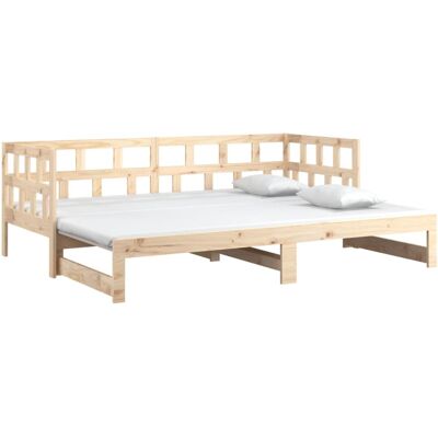 Sofá cama de pino Vidaxl - Rústico 80x200 cm Multifuncional Sofá cama de pino Vidaxl - Rústico 80x200 cm Multifuncional