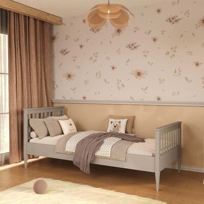 M&S Cama Ignas Gris 90x200 Con Somier Incluido M&S Cama Ignas Gris 90x200 Con Somier Incluido
