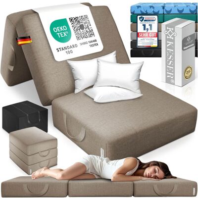 Kesser® Colchón Plegable, 15 Cm - 90 X 200 X 15 Cm, Topo Kesser® Colchón Plegable, 15 Cm - 90 X 200 X 15 Cm, Topo