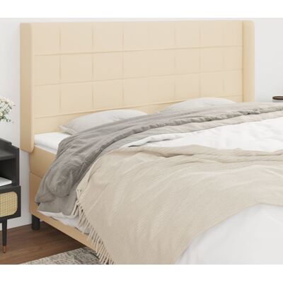 Vidaxl Cabecero con Orejas - Crema - 163x16x118/128 cm - Cabecero Vidaxl Cabecero con Orejas - Crema - 163x16x118/128 cm - Cabecero