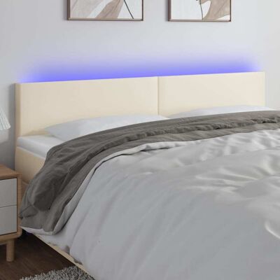 Cabecero LED crema 200x5x78/88 cm - Cabecero de cama Cabecero LED crema 200x5x78/88 cm - Cabecero de cama