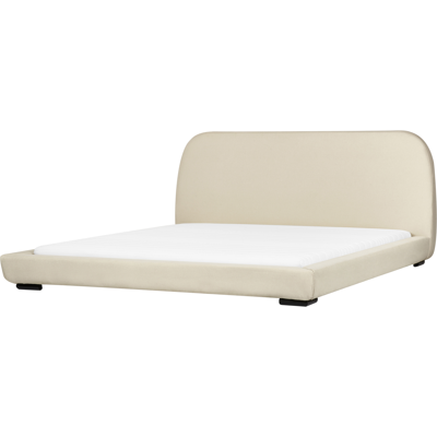 Cama de agua Beliani Roisel - Estilo clásico Tela beige 180x200cm Cama de agua Beliani Roisel - Estilo clásico Tela beige 180x200cm