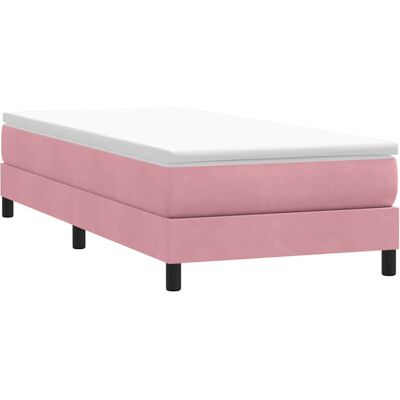 vidaXL Cama Rosa 80x210 cm Terciopelo - Cama vidaXL Cama Rosa 80x210 cm Terciopelo - Cama