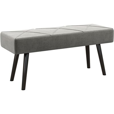 JHY DESIGN Banco Tapizado, Banco Para Cama, Aspecto De Terciopelo, 100 X 36 X 45 Cm, Gris. JHY DESIGN Banco Tapizado, Banco Para Cama, Aspecto De Terciopelo, 100 X 36 X 45 Cm, Gris.