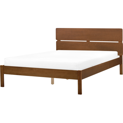 Cama de Madera de Goma Beliani Doble EU - Estilo Rústico Cama de Madera de Goma Beliani Doble EU - Estilo Rústico