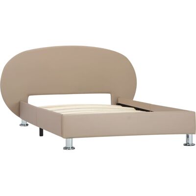 Estructura de cama de cuero sintético color capuchino vidaXL - Estructura de cama Estructura de cama de cuero sintético color capuchino vidaXL - Estructura de cama
