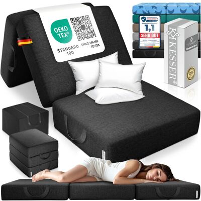 Kesser® Colchón Plegable, 15 Cm - 90 X 200 X 15 Cm, Negro Kesser® Colchón Plegable, 15 Cm - 90 X 200 X 15 Cm, Negro