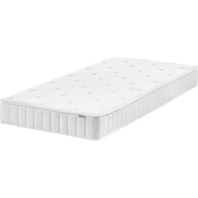 BELIANI Colchón De Doble Cara De Tejido Blanco 90 X 200 Cm Medio Duro Duo BELIANI Colchón De Doble Cara De Tejido Blanco 90 X 200 Cm Medio Duro Duo
