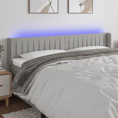 MAISONCHIC Cabecero LED Gris Claro - Estructura, Ajustable, Apoyo MAISONCHIC Cabecero LED Gris Claro - Estructura, Ajustable, Apoyo