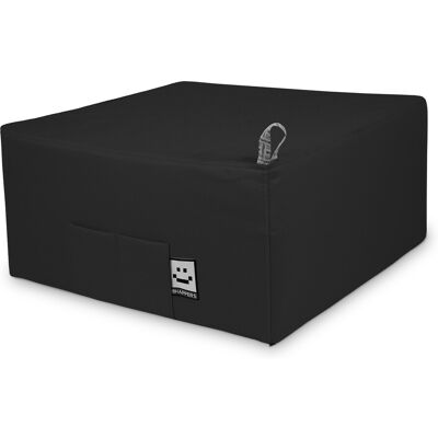Happers - Puff Cama Individual Para Una Persona Polipiel Negro Único Negro Happers - Puff Cama Individual Para Una Persona Polipiel Negro Único Negro
