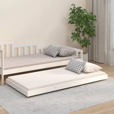 Estructura de cama de pino macizo vidaXL - 75x190 cm Estructura de cama de pino macizo vidaXL - 75x190 cm