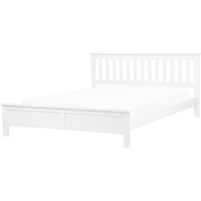 Cama Beliani Madera de Pino Blanca Super King - Cama Cama Beliani Madera de Pino Blanca Super King - Cama