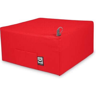 Happers - Puff Cama Individual Para Una Persona Polipiel Rojo Único Rojo Happers - Puff Cama Individual Para Una Persona Polipiel Rojo Único Rojo