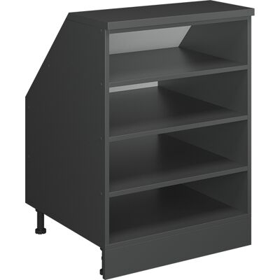 Armario Para Tejado Inclinado Rion, Antracita, 60 X 81.8 Cm Con 4 Compartimentos, Carcasa 60 Cm De Profundidad, Vicco Armario Para Tejado Inclinado Rion, Antracita, 60 X 81.8 Cm Con 4 Compartimentos, Carcasa 60 Cm De Profundidad, Vicco