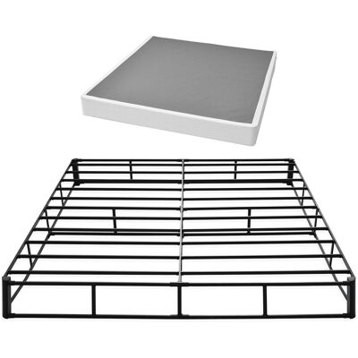 Vevor Somier De 201 X 192,5 X 23 Cm, Estructura De Metal Resistente, Base De Cama Capacidad Máxima De 1587,57 Kg Con Tela Lavable, 4 Esquinas Redondeados, Para Hogar, Hoteles, Casas De Huespedes Vevor Somier De 201 X 192,5 X 23 Cm, Estructura De Metal Resistente, Base De Cama Capacidad Máxima De 1587,57 Kg Con Tela Lavable, 4 Esquinas Redondeados, Para Hogar, Hoteles, Casas De Huespedes