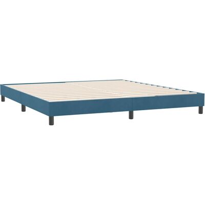 Estructura de cama vidaXL - Terciopelo Azul Oscuro - 180x220cm Estructura de cama vidaXL - Terciopelo Azul Oscuro - 180x220cm