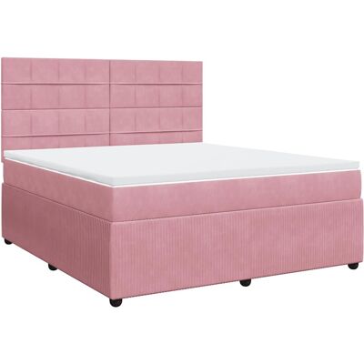 Cama Rosa de Terciopelo VIDAXL - Apoyo y Comodidad Cama Rosa de Terciopelo VIDAXL - Apoyo y Comodidad