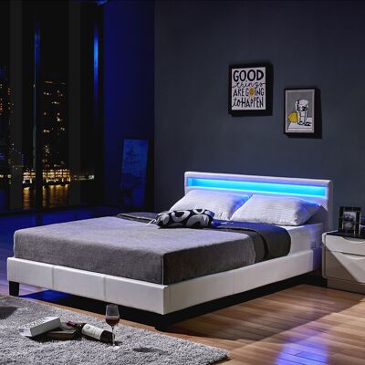 Home Deluxe - Cama Led Astro Blanca, 160 X 200 Cm Home Deluxe - Cama Led Astro Blanca, 160 X 200 Cm