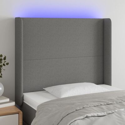 Cabecero LED moderno vidaXL - Altura ajustable, gris Cabecero LED moderno vidaXL - Altura ajustable, gris