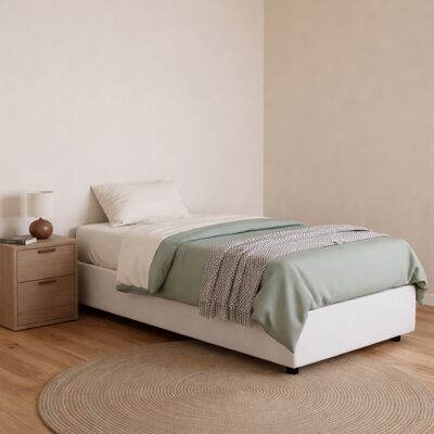 Cama Benedetta de DMORA - Cama de almacenamiento en ecopiel - Italia Cama Benedetta de DMORA - Cama de almacenamiento en ecopiel - Italia