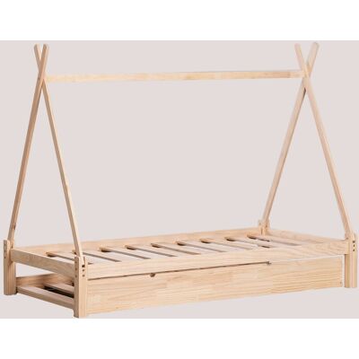 Cama de Madera para Colchón de 90 cm Joan Kids - Cama Nido Cama de Madera para Colchón de 90 cm Joan Kids - Cama Nido