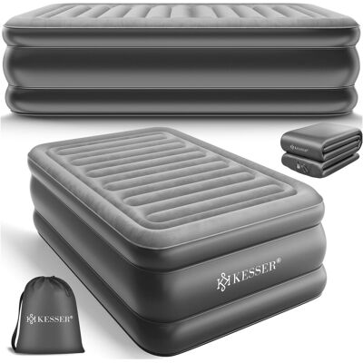 Kesser® Colchón Hinchable Con Bomba Eléctrica - Einzel, Gris, Antracita Kesser® Colchón Hinchable Con Bomba Eléctrica - Einzel, Gris, Antracita