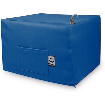 Happers - Puff Cama Confort Azul Único Azul Happers - Puff Cama Confort Azul Único Azul