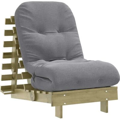 VADAXL Vidaxl Futón Sofá Cama Con Colchón Madera Impregnada Pino 60x206x11 Cm VADAXL Vidaxl Futón Sofá Cama Con Colchón Madera Impregnada Pino 60x206x11 Cm