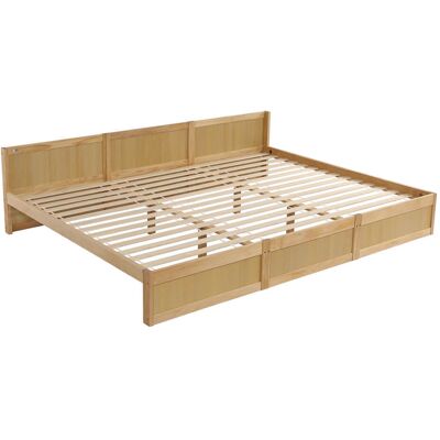 Home Deluxe Cama Familiar Dilar – Natural, Pino (270 X 200 Cm) Ideal Para El Confort Familiar Home Deluxe Cama Familiar Dilar – Natural, Pino (270 X 200 Cm) Ideal Para El Confort Familiar