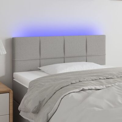 Cabecero LED gris claro moderno ajustable Cabecero LED gris claro moderno ajustable