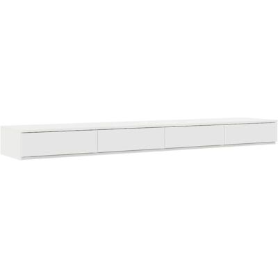 Mesita de noche blanca 200x36,5x16,5 cm Madera Vidaxl Mesita de noche blanca 200x36,5x16,5 cm Madera Vidaxl