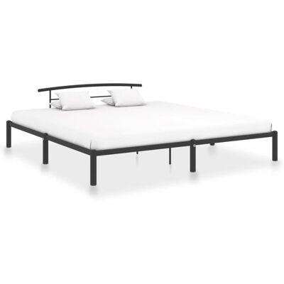 Estructura De Cama De Metal Negro 200x200 Cm Vidaxl Estructura De Cama De Metal Negro 200x200 Cm Vidaxl