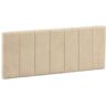 MARCKONFORT Cabecero tapizado malmo 160x60 cm Color Beige. Acolchado con Espuma. Bordado Vertical. 8 cm de Grosor. Incluye herrajes para Colgar - beis