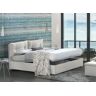 TALAMO ITALIA Cama matrimonial Fabiana, Cama contenedor con revestimiento de tela, 100% Made in Italy, Apertura frontal, adecuado para colchón Cm 160x200, Blanco,