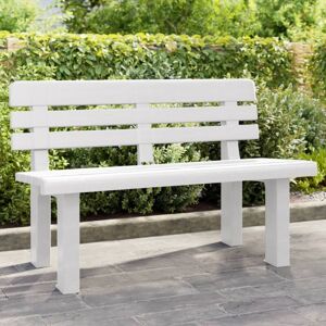 Banco De Jardín Polipropileno Blanco 110x52x71 Cm Vidaxl Banco De Jardín Polipropileno Blanco 110x52x71 Cm Vidaxl