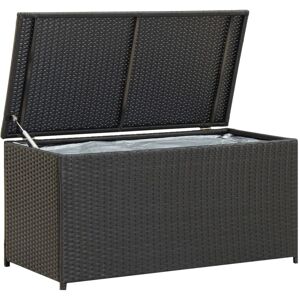 Caja De Almacenaje De Jardín Ratán Sintético Negro 100x50x50 Cm Vidaxl Caja De Almacenaje De Jardín Ratán Sintético Negro 100x50x50 Cm Vidaxl