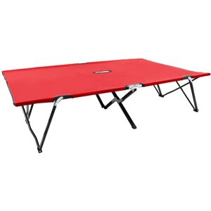 Tumbona Doble Plegable Acero Roja Vidaxl Tumbona Doble Plegable Acero Roja Vidaxl