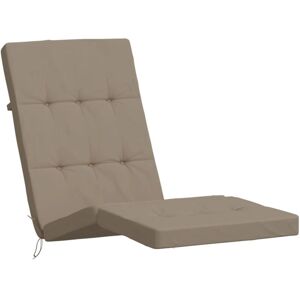 vidaXL Cojines para Tumbona Gris Taupe - Deck Chair Cushions vidaXL Cojines para Tumbona Gris Taupe - Deck Chair Cushions