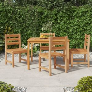 Vidaxl - Juego De Comedor Para Jardín 5 Piezas Madera Maciza De Teca Vidaxl - Juego De Comedor Para Jardín 5 Piezas Madera Maciza De Teca