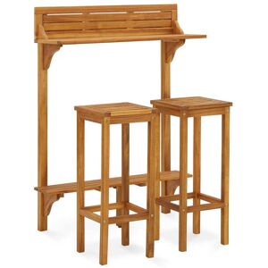 HELLOSHOP26 Juego De Bar Para Balcón De 3 Piezas De Madera Maciza De Acacia 020013358 HELLOSHOP26 Juego De Bar Para Balcón De 3 Piezas De Madera Maciza De Acacia 020013358